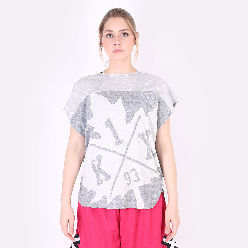 женская серая майка K1x wmns Tumbling Leaf Loose Tee 6700-0080/8844 - цена, описание, фото 1